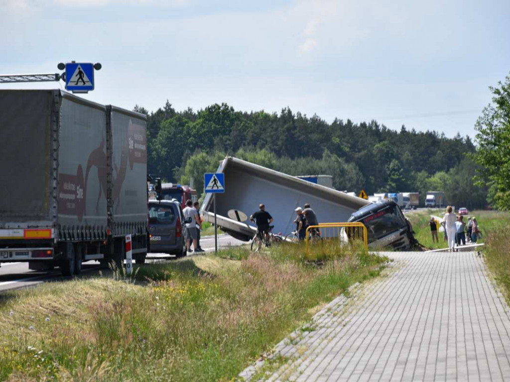 Wypadek na krajowej 