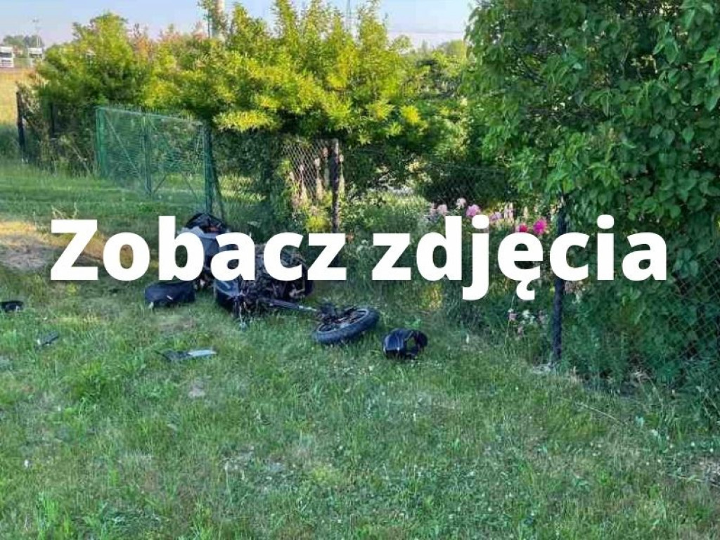 Wypadek z udziałem motocyklisty w Gorzycach, droga całkowicie zablokowana! [AKTUALIZACJA][zdjęcia]