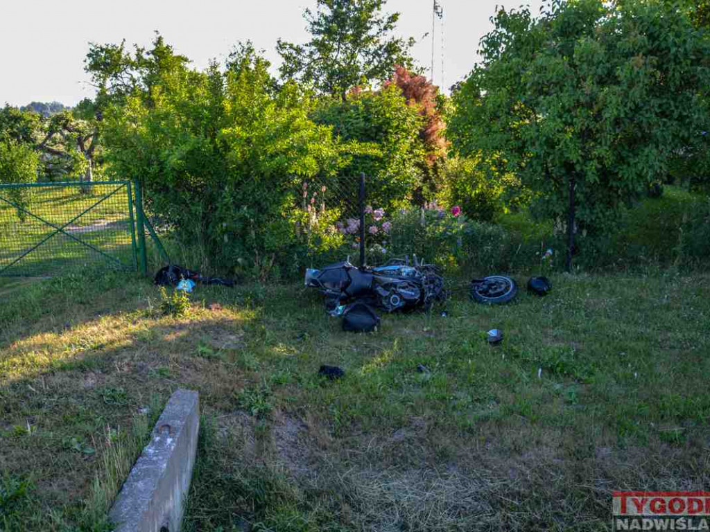 Wypadek z udziałem motocyklisty w Gorzycach, droga całkowicie zablokowana! [AKTUALIZACJA][zdjęcia]