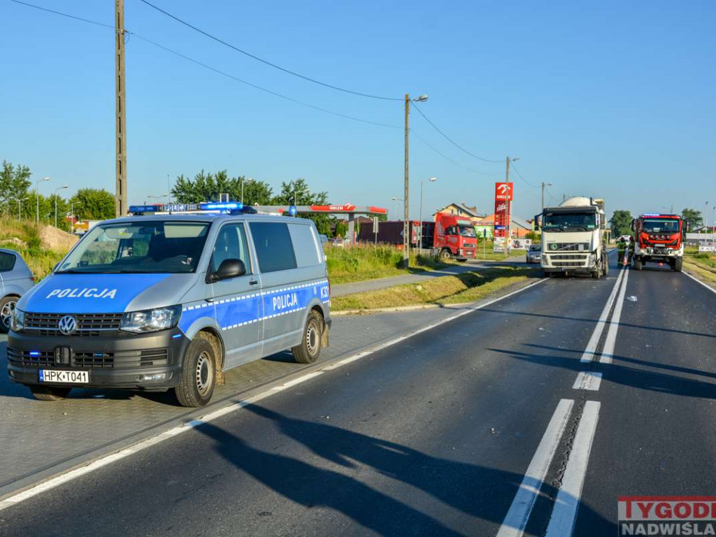 Wypadek z udziałem motocyklisty w Gorzycach, droga całkowicie zablokowana! [AKTUALIZACJA][zdjęcia]
