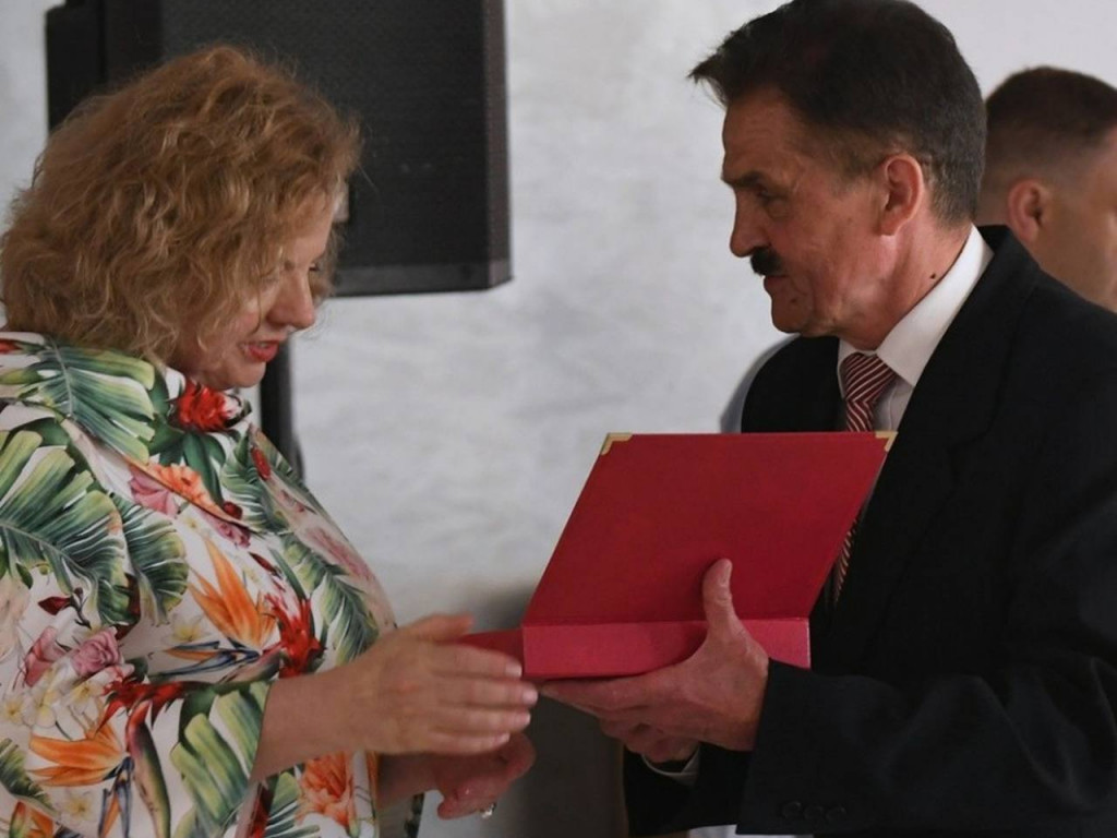 Podczas uroczystości 40-lecia Klubu Biegacza 