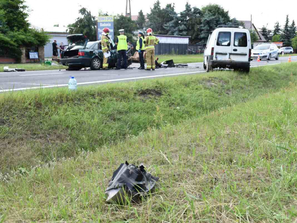 Poważny wypadek w Nowej Dębie. Ogromny korek na krajowej 