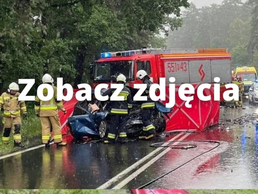 Tragiczny wypadek na trasie Stalowa Wola-Tarnobrzeg. Dwie osoby nie żyją