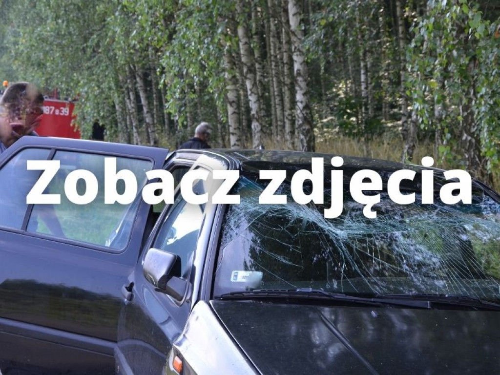 Groźne dachowanie samochodu w Żupawie (gm. Grębów)[zdjęcia]
