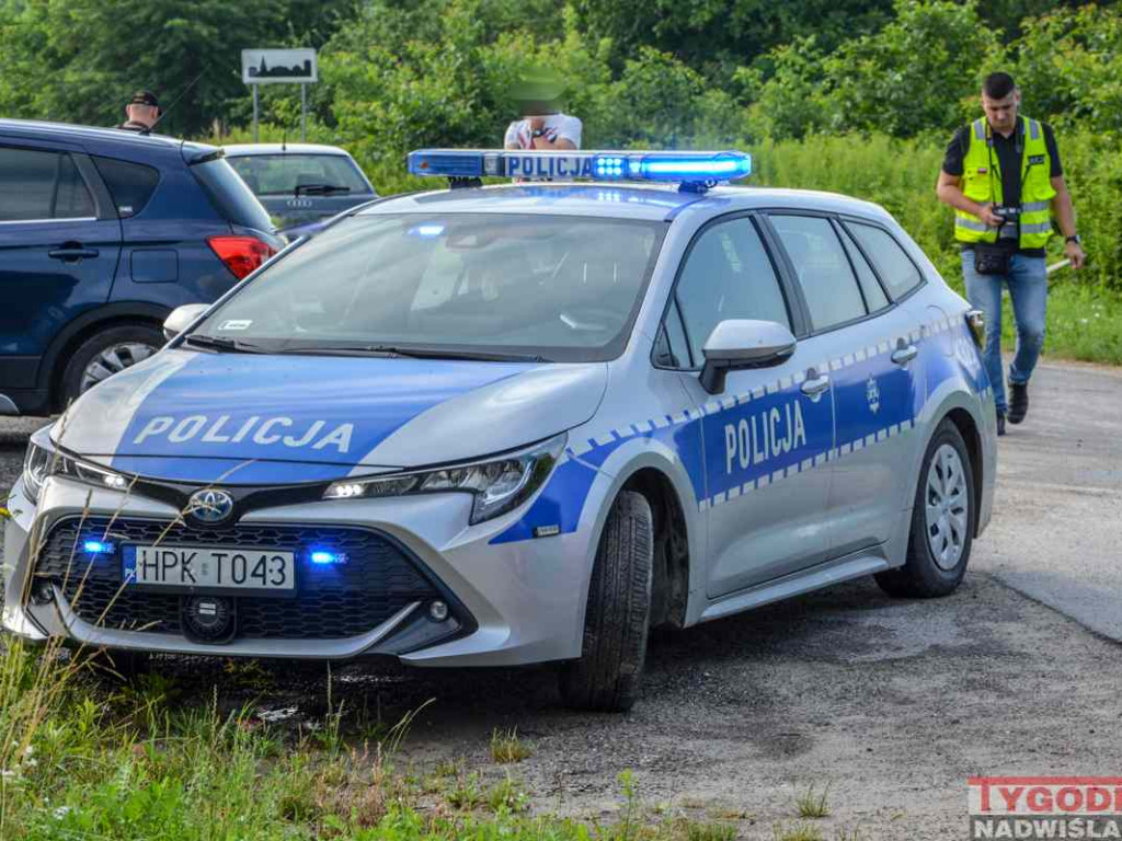 Potrącenie rowerzysty w Tarnobrzegu [zdjęcia]