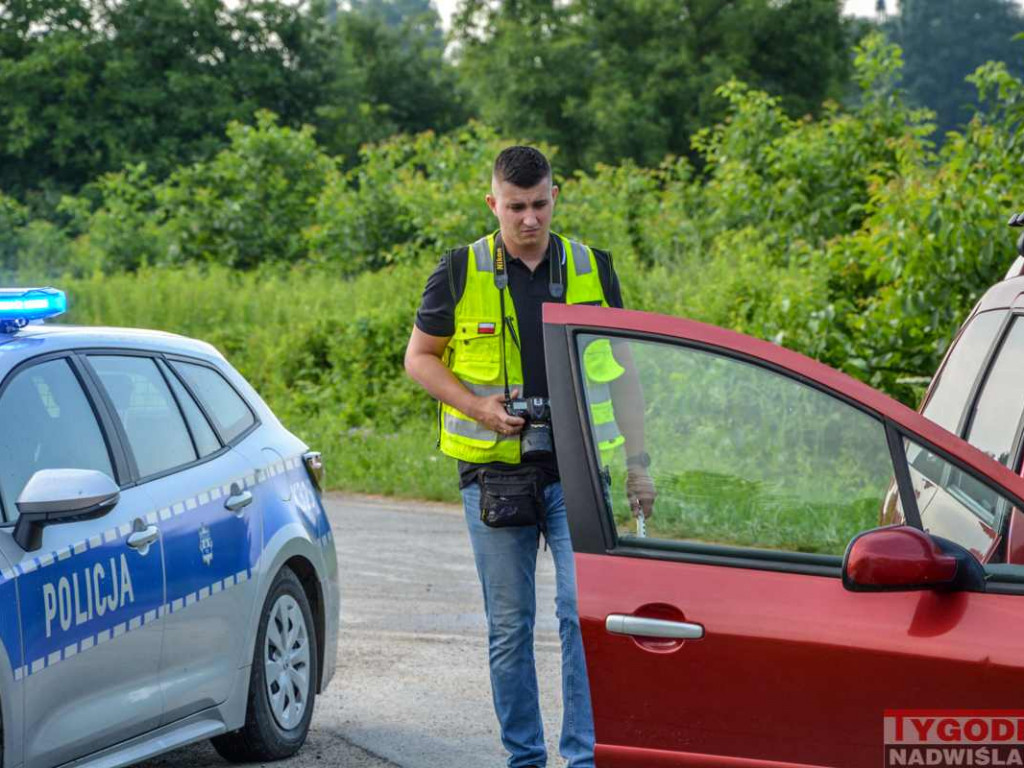 Potrącenie rowerzysty w Tarnobrzegu [zdjęcia]