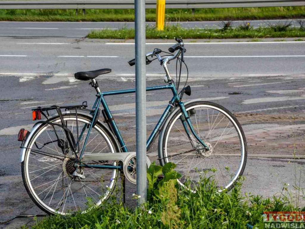 Potrącenie rowerzysty w Tarnobrzegu [zdjęcia]