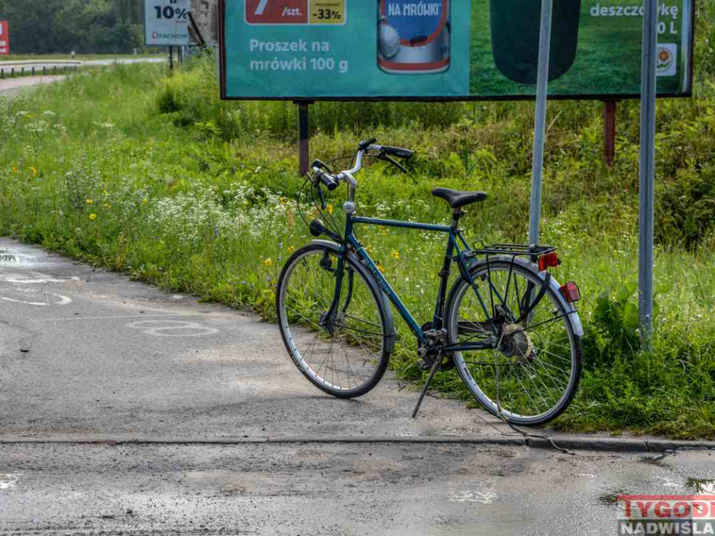 Potrącenie rowerzysty w Tarnobrzegu [zdjęcia]