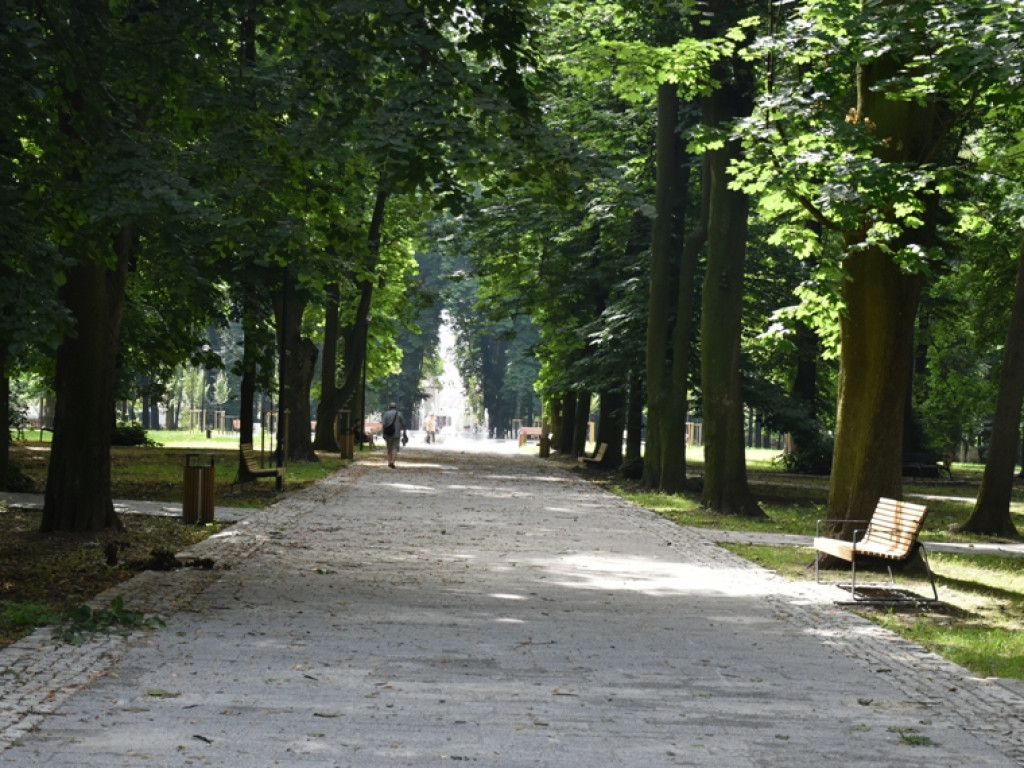 Sandomierz. Prace w parku zakończone. Ruszyła fontanna [zdjęcia]