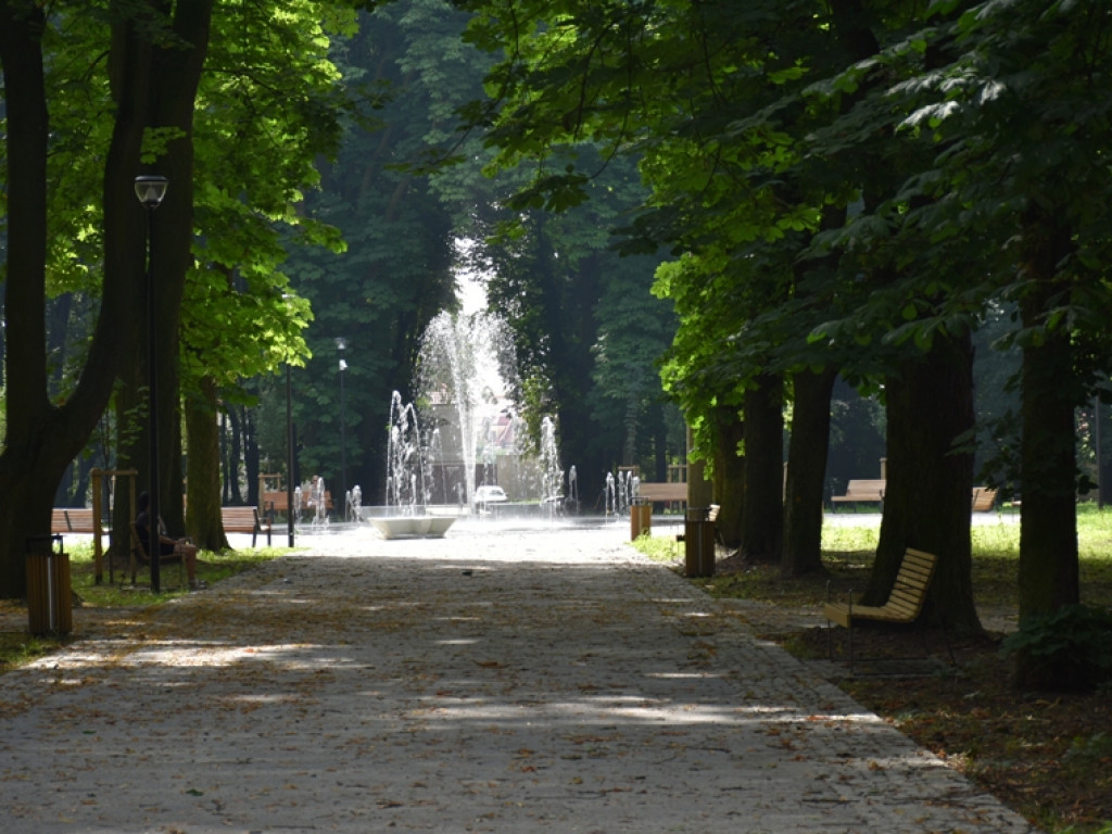 Sandomierz. Prace w parku zakończone. Ruszyła fontanna [zdjęcia]
