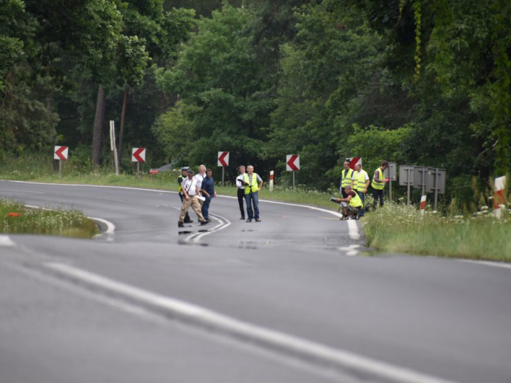 Eksperyment procesowy w sprawie śmiertelnego wypadku w Jamnicy [zdjęcia]
