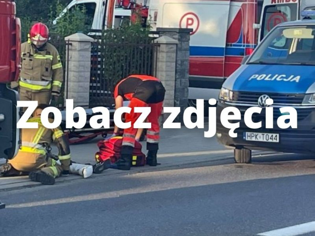 Tarnobrzeg. 14-letni rowerzysta potrącony na przejściu dla pieszych [zdjęcia]