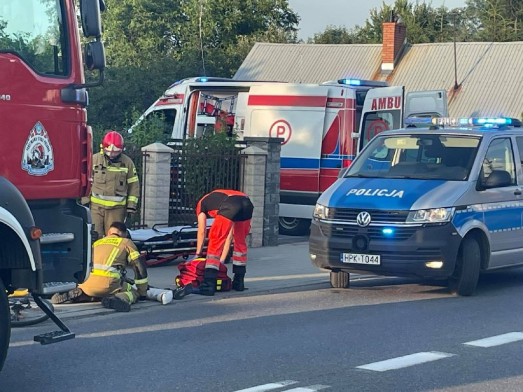 Tarnobrzeg. 14-letni rowerzysta potrącony na przejściu dla pieszych [zdjęcia]