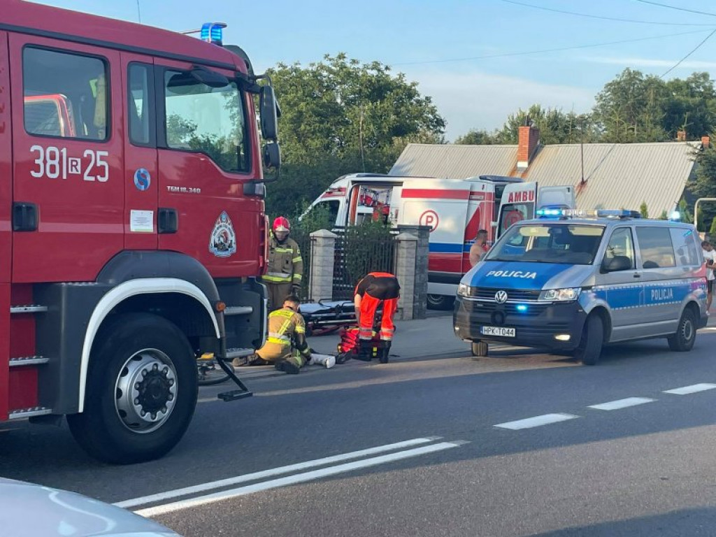 Tarnobrzeg. 14-letni rowerzysta potrącony na przejściu dla pieszych [zdjęcia]