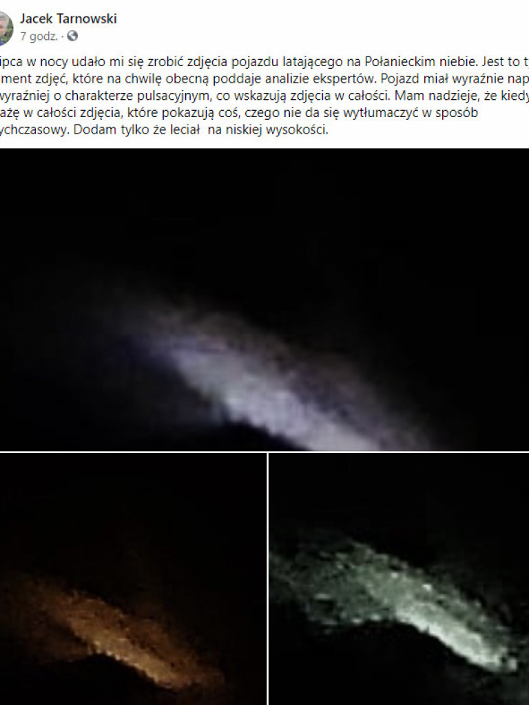 Burmistrz Połańca sfotografował UFO? [zdjęcia]