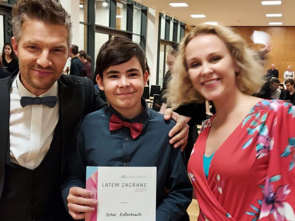 14-letni Oskar Kolankowski zagrał razem z Adamem Sztabą. Słynny muzyk był pod wrażeniem jego talentu [zdjęcia] [video]