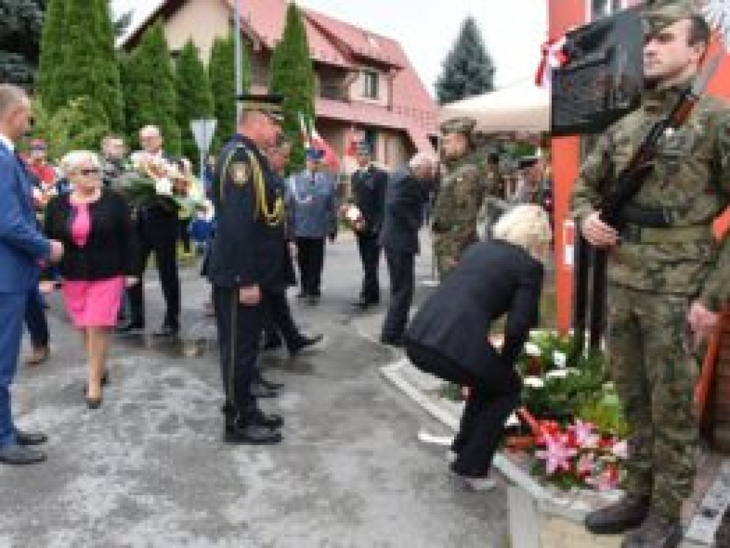 Sandomierzanie upamiętnili porucznika pilota Michała Brzeskiego [zdjęcia]