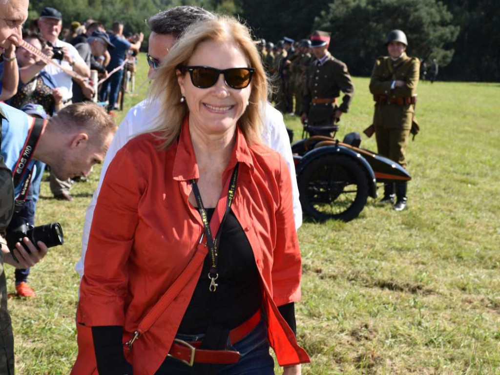 Aktorka Małgorzata Potocka była gościem inscenizacji historycznej poświęconej majorowi Hubalowi [dużo zdjęć]
