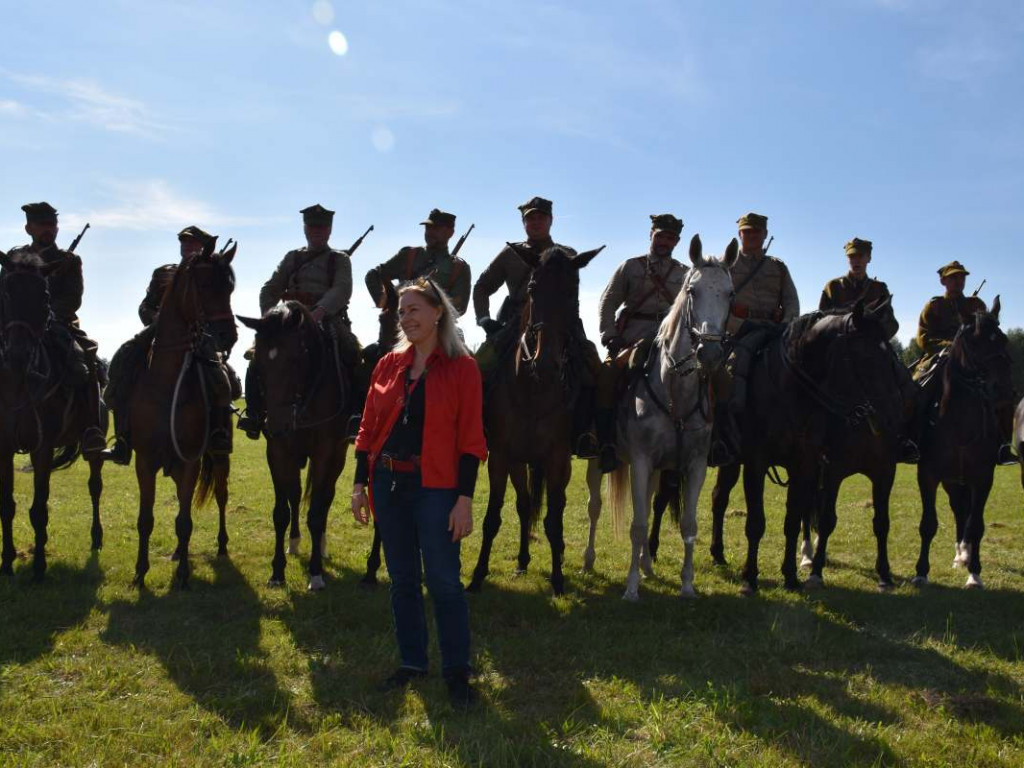 Aktorka Małgorzata Potocka była gościem inscenizacji historycznej poświęconej majorowi Hubalowi [dużo zdjęć]