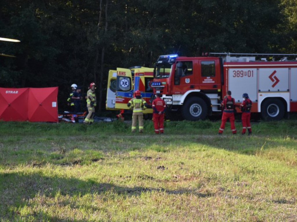 Śmiertelny wypadek na drodze Tarnobrzeg - Mielec. Tir potrącił kobietę [zdjęcia]