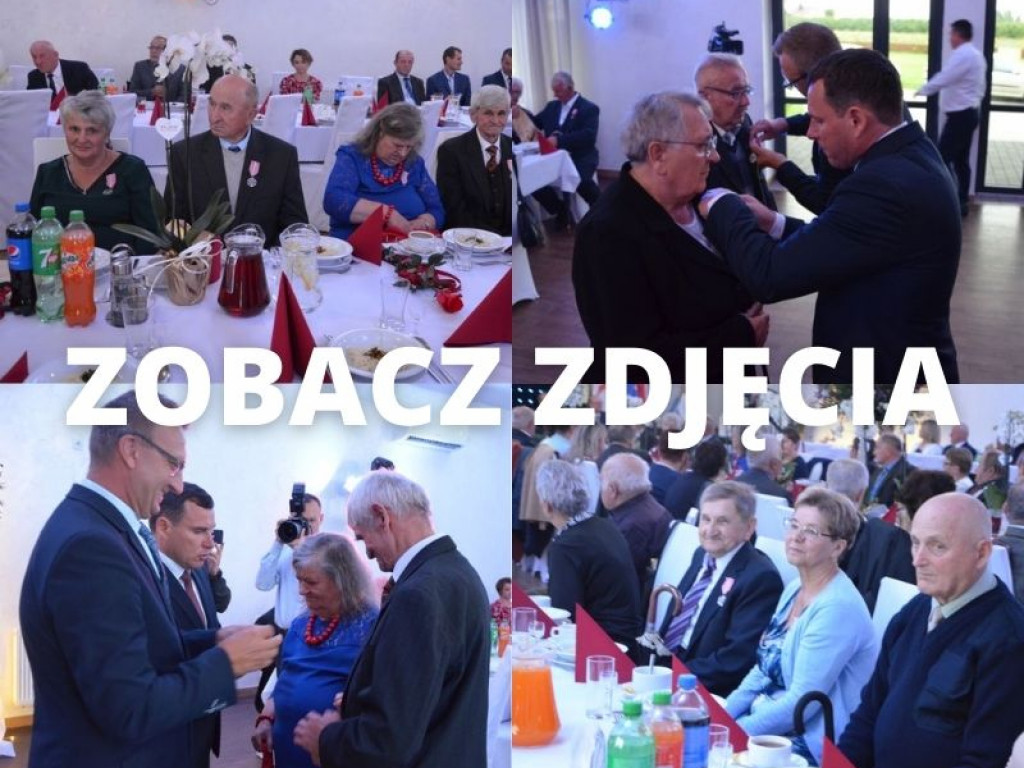 Blisko 50 par małżeńskich z gminy Klimontów otrzymało medale nadane przez Prezydenta RP [zdjęcia]