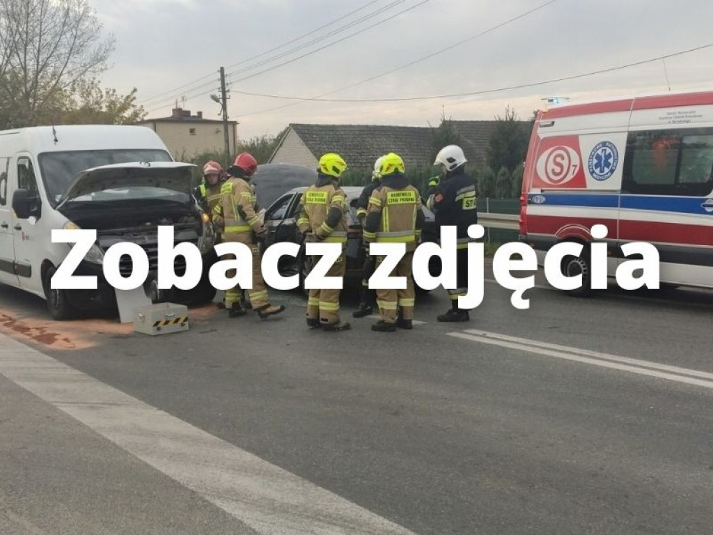 Zderzenie na DK77 w gm. Gorzyce [zdjęcia]