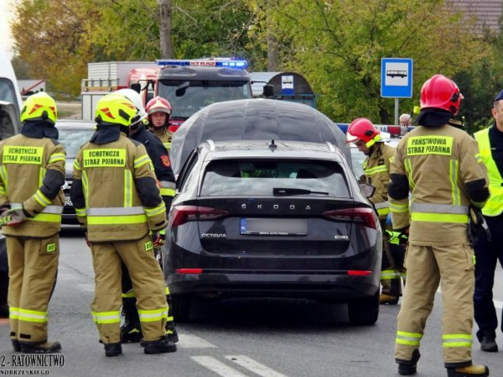 Zderzenie na DK77 w gm. Gorzyce [zdjęcia]