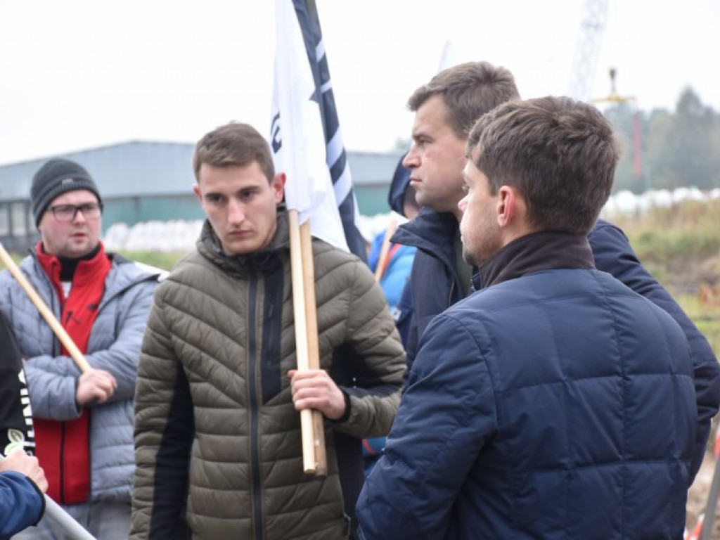 Protest w Woli Baranowskiej - interweniowała policja [zdjęcia]