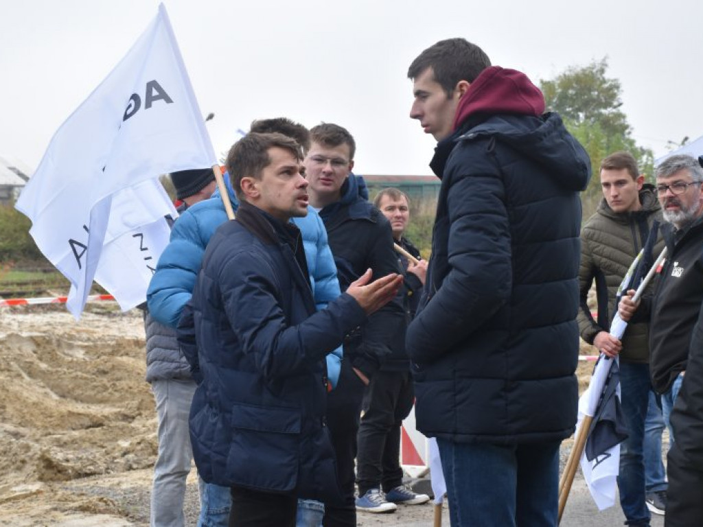 Protest w Woli Baranowskiej - interweniowała policja [zdjęcia]