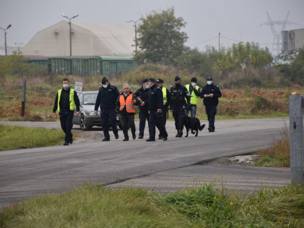 Protest w Woli Baranowskiej - interweniowała policja [zdjęcia]