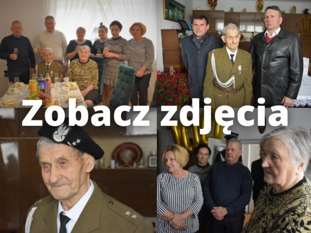 100. urodziny Władysława Harimskiego z gminy Klimontów [zdjęcia]