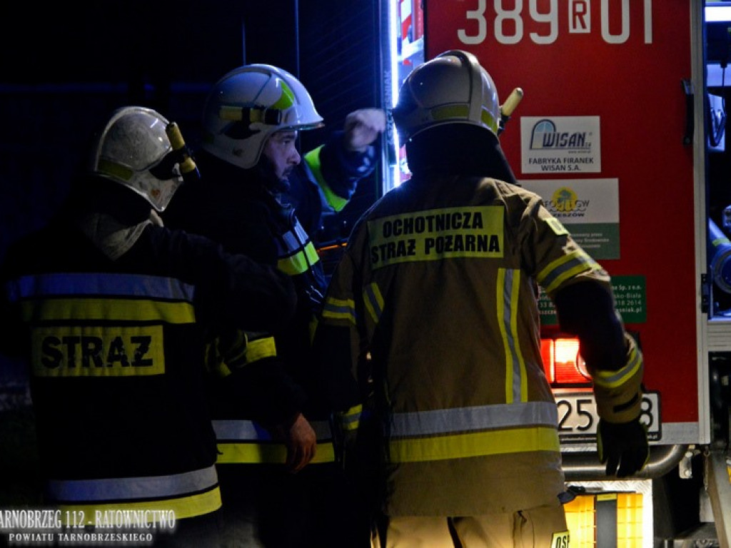 Nocny pożar domu w Skopaniu [zdjęcia]