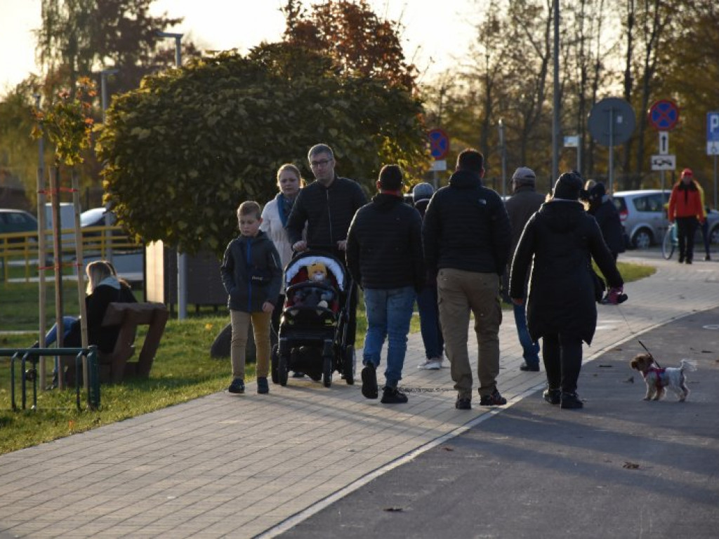 Słoneczna, jesienna niedziela nad Jeziorem Tarnobrzeskim. Spacerowiczów nie brakowało [zdjęcia]