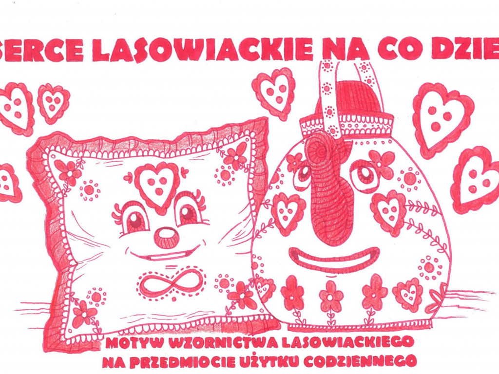 Uczniowie tarnobrzeskich szkół rysowali wzory lasowiackie na przedmiotach codziennego użytku [zdjęcia]