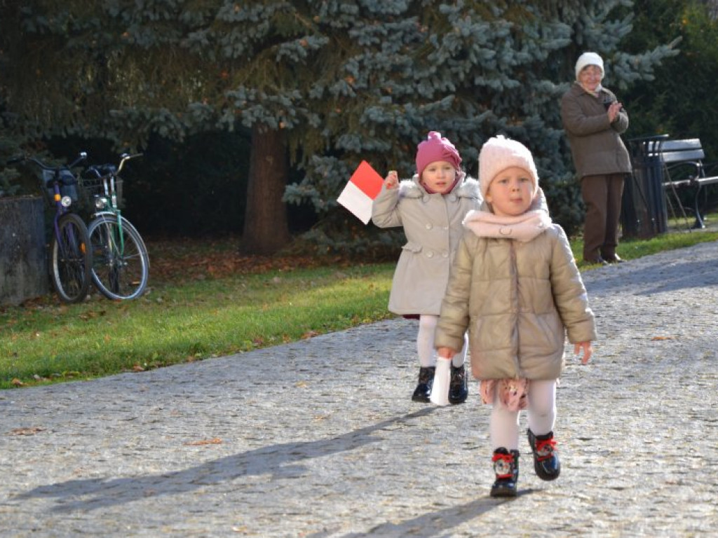 Tarnobrzeg. Dzieci i dorośli pobiegli w parku dzikowskim dla Niepodległej [zdjęcia]