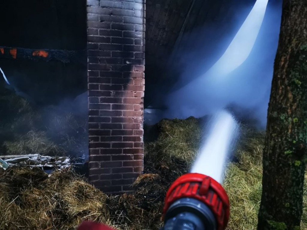 Ogromny pożar stolarni, 19 zastępów straży pożarnej w akcji [zdjęcia][wideo]