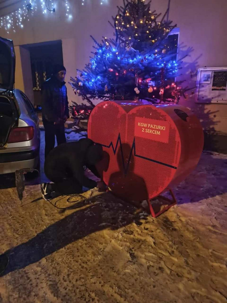 Serce na nakrętki z inicjatywy KGW 