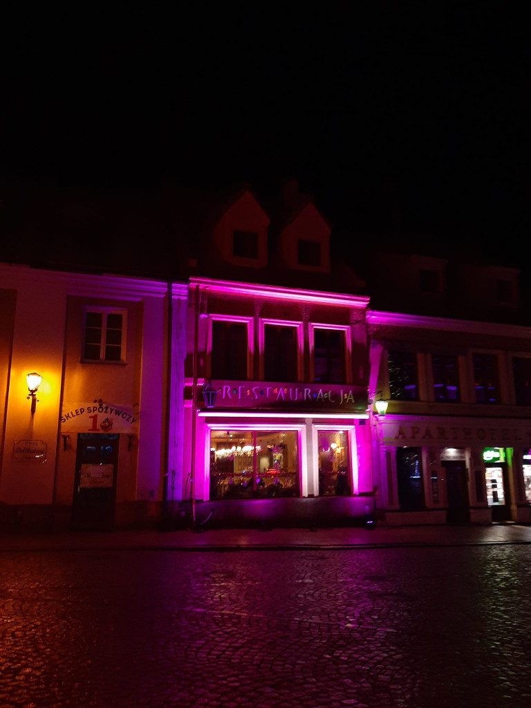 Sandomierz. Sylwester z kolorowymi iluminacjami [zdjęcia]