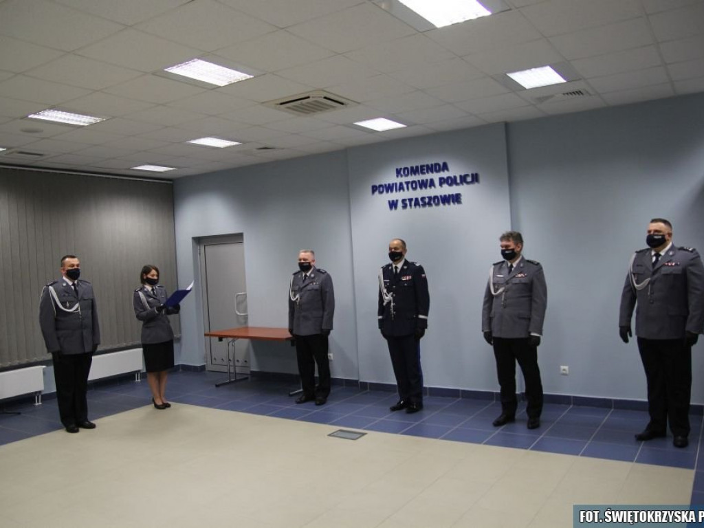 Pożegnanie komendanta staszowskiej policji. Znamy nazwisko następcy [zdjęcia]