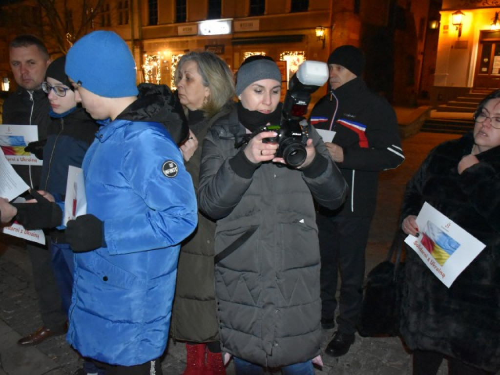 Przemarsz w geście solidarności. Sandomierzanie chcą pomóc mieszkańcom Ukrainy