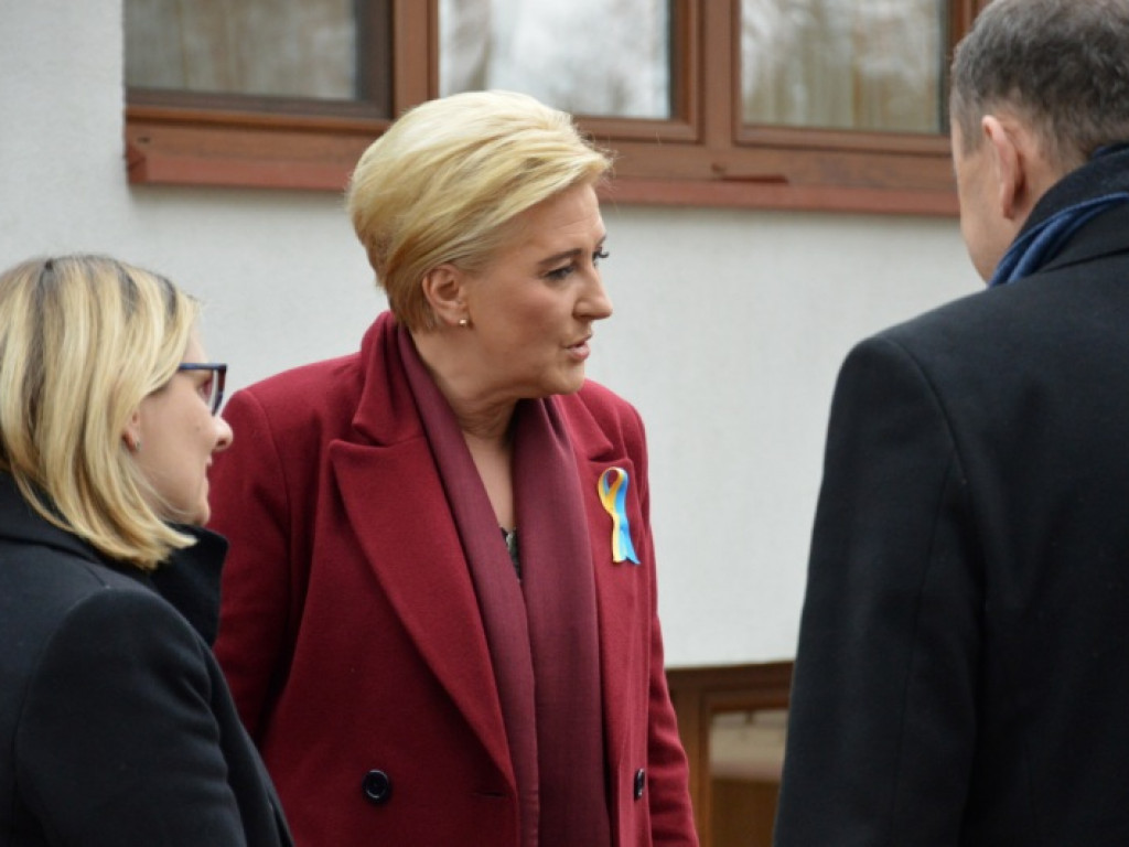Pierwsza Dama RP spotkała się w Bojanowie z dziećmi z Ukrainy [zdjęcia]