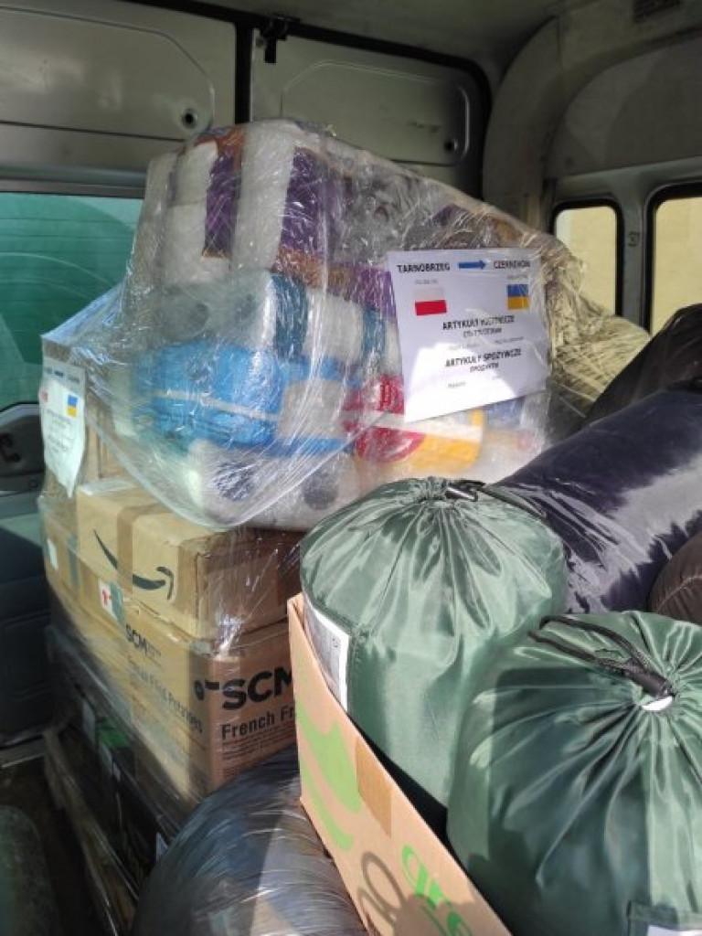 Tarnobrzeg. Wyruszył transport z pomocą dla Czernihowa [zdjęcia]