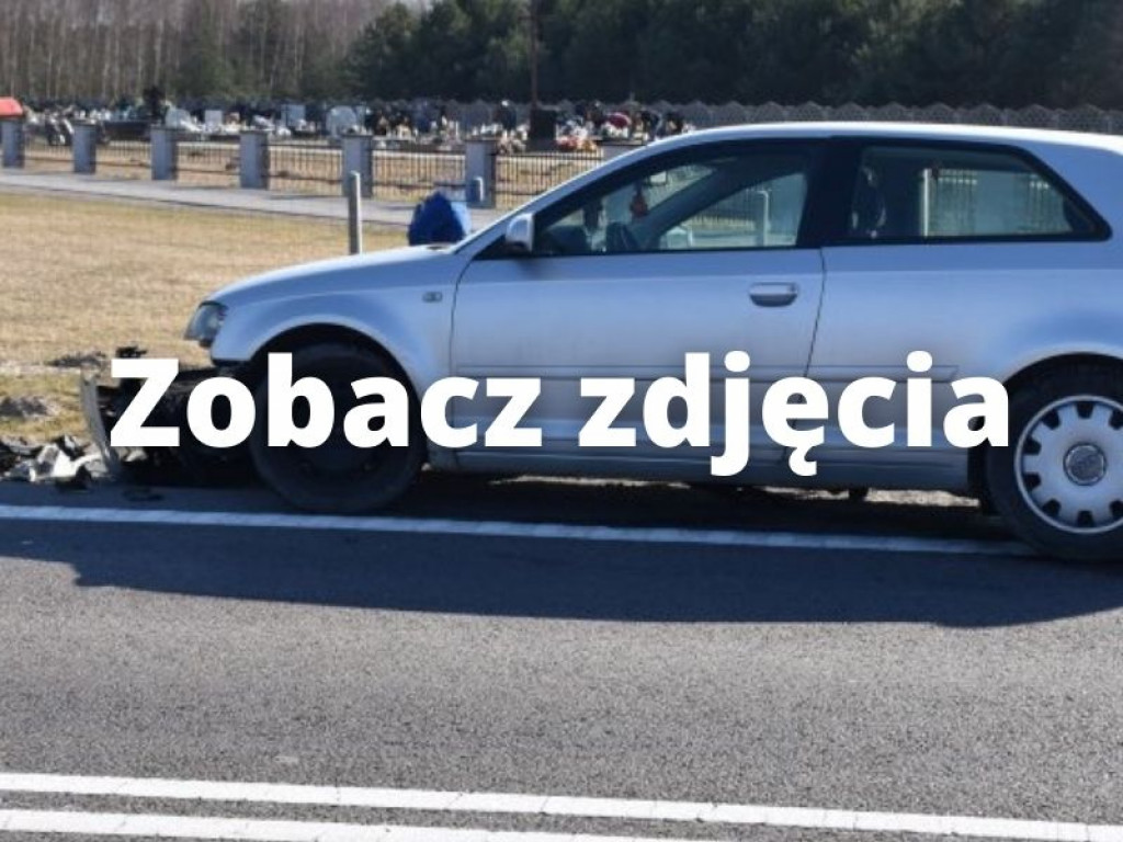 Zderzenie osobówki i busa na krajowej 