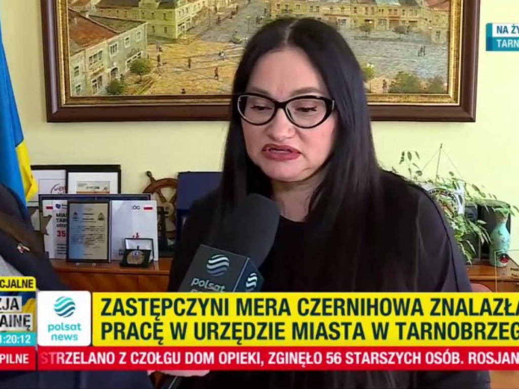 Prezydent Tarnobrzega i była zastępczyni mera Czernihowa na żywo w Polsat News [zdjęcia]