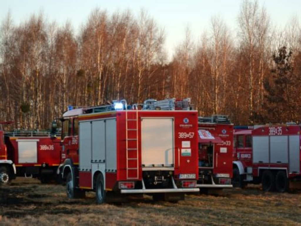 Potężny pożar w gminie Grębów. Użyto samolotu gaśniczego [zdjęcia]