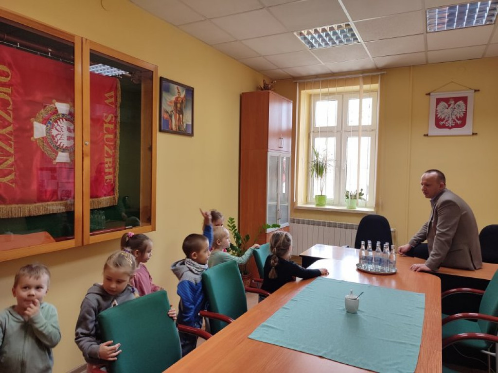 Przedszkolaki u burmistrza Baranowa Sandomierskiego [zdjęcia]