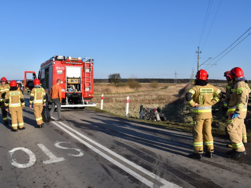 Wypadek na przejeździe kolejowym w Tarnobrzegu [zdjęcia]