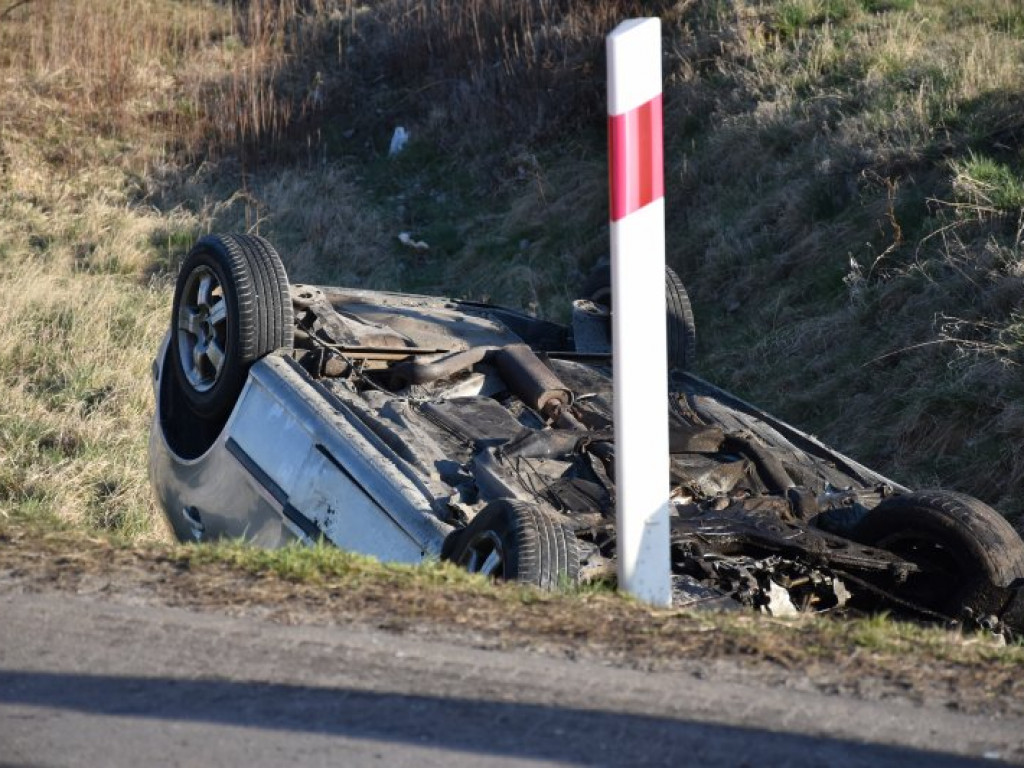 Wypadek na przejeździe kolejowym w Tarnobrzegu [zdjęcia]