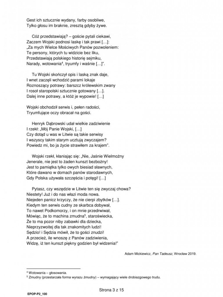Matura 2022. Arkusz egzaminacyjny z języka polskiego