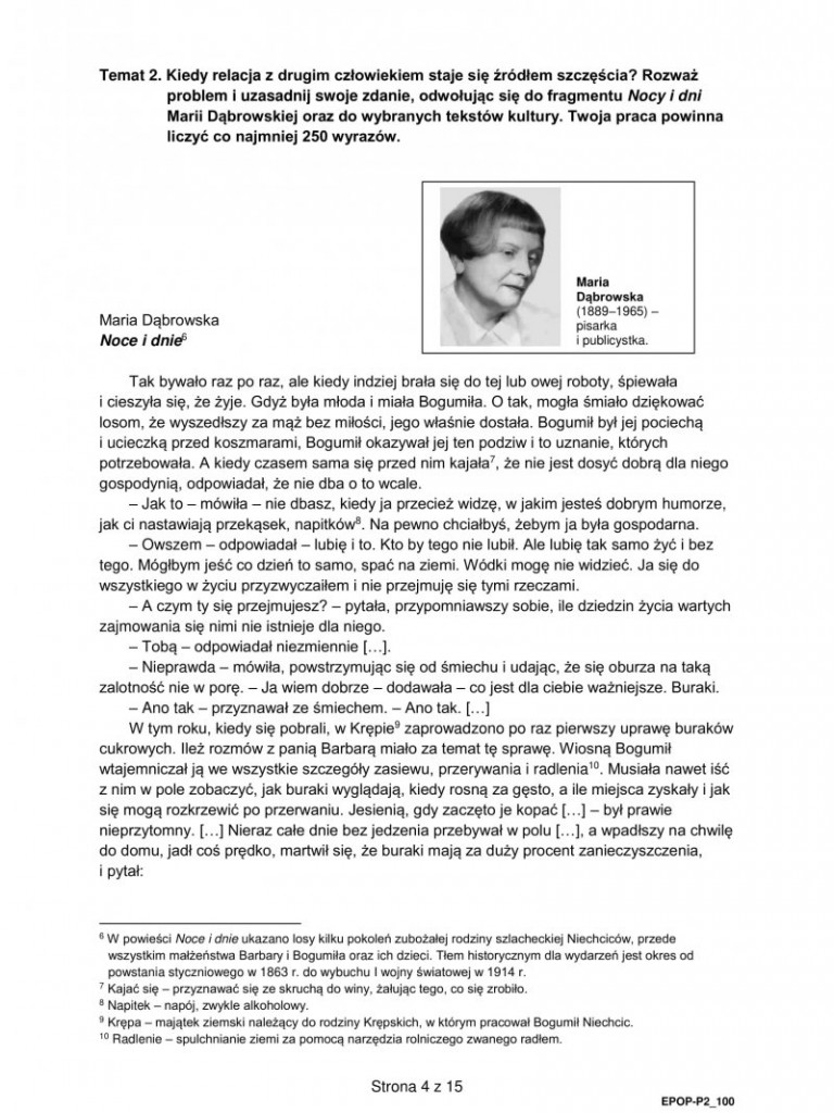 Matura 2022. Arkusz egzaminacyjny z języka polskiego